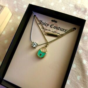 New juicy couture necklace chain double